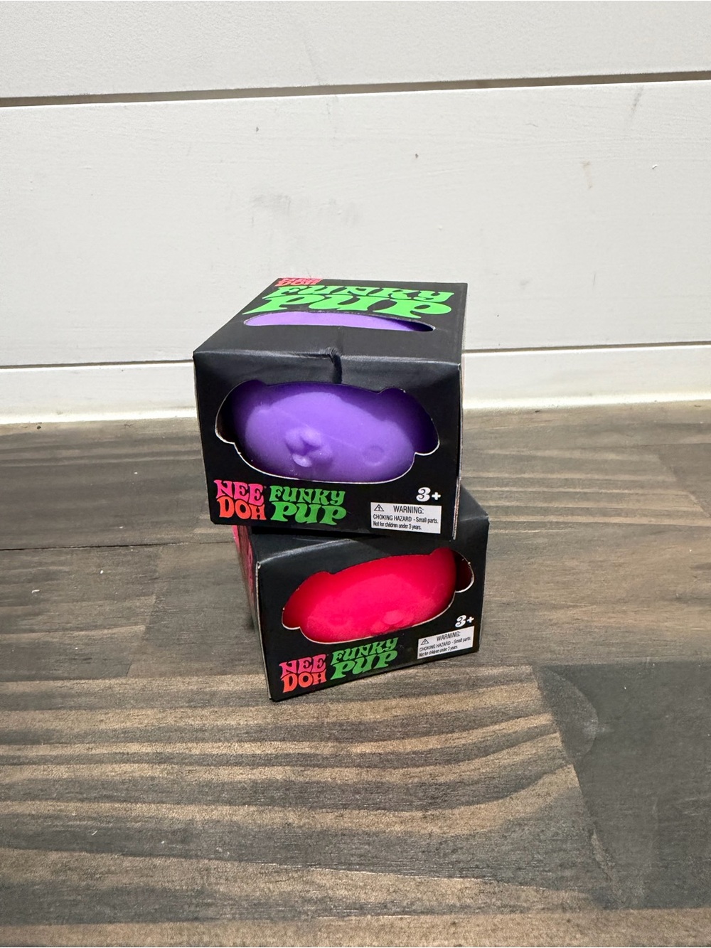 NEW NeeDoh Funky Pup Sensory Squeeze Toy - Purple & Pink